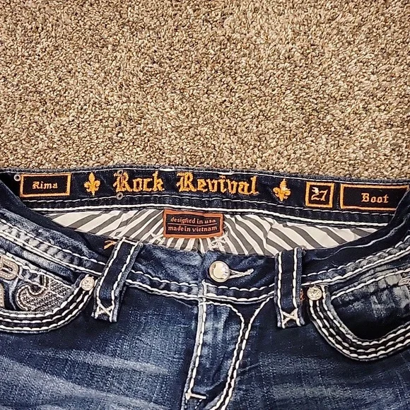 Rima Boot Stretch rock revival Jeans - Picture 4 of 6